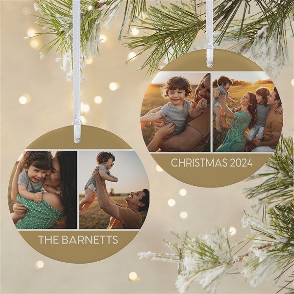 Family Photo Personalized Ornament  - 37762