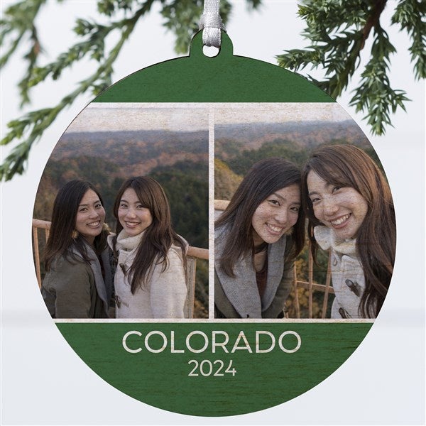 Family Photo Personalized Ornament  - 37762