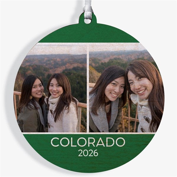 Family Photo Personalized Ornament  - 37762