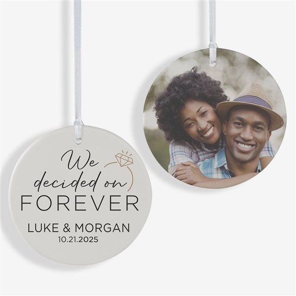 We're Engaged Personalized Ornament  - 37766