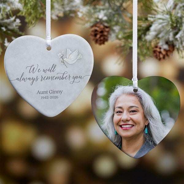 Always Remember You Personalized Heart Ornament  - 37769