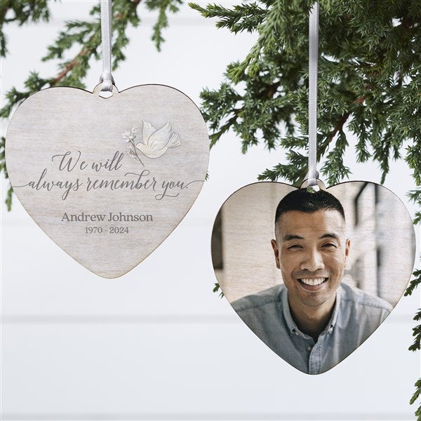 Always Remember You Personalized Heart Ornament  - 37769