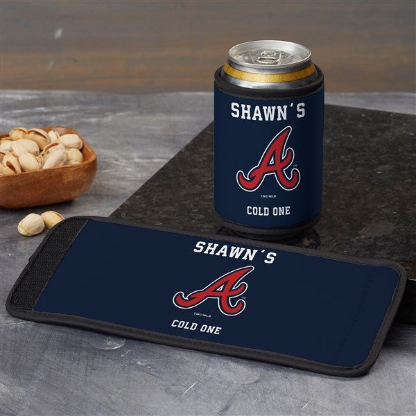 Atlanta Braves Personalized Baseball Can & Bottle Wrap - MLB - 37786