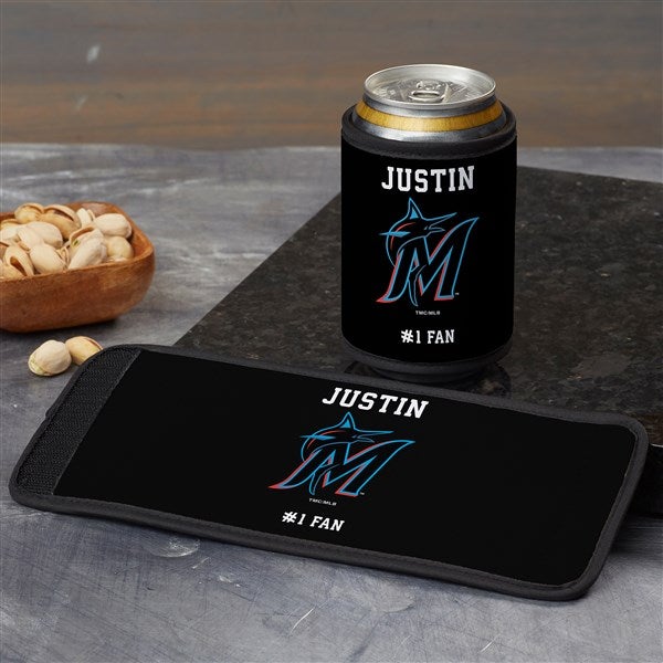 Miami Marlins Personalized Baseball Can & Bottle Wrap - MLB - 37796