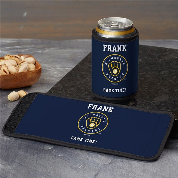 Milwaukee Brewers Personalized Baseball Can & Bottle Wrap - MLB - 37797
