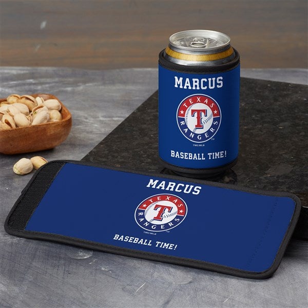 Texas Rangers Personalized Baseball Can & Bottle Wrap - MLB - 37808