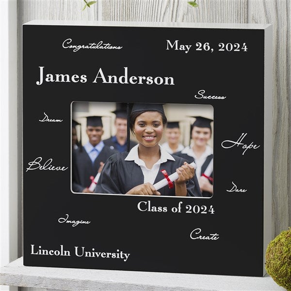 Personalized Graduation Photo Frame - Words to Inspire - 3781