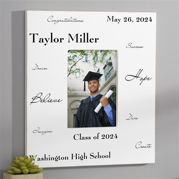 Personalized Graduation Photo Frame - Words to Inspire - 3781