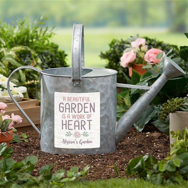Beautiful Garden Personalized Galvanized Watering Can  - 37813