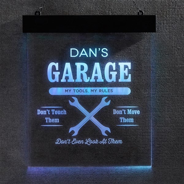 Personalized Light Up Signs - His Place - 37820