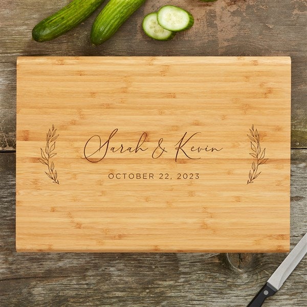 Engraved Cutting Board for Wedding Couple