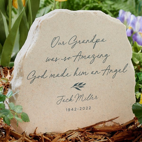 God Made An Angel Personalized Standing Garden Stone - 37886