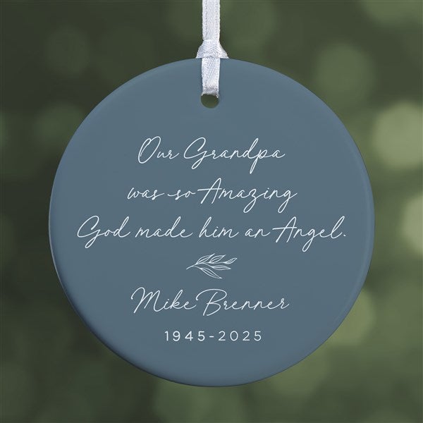 So Amazing God Made An Angel Personalized Round Ornament  - 37894