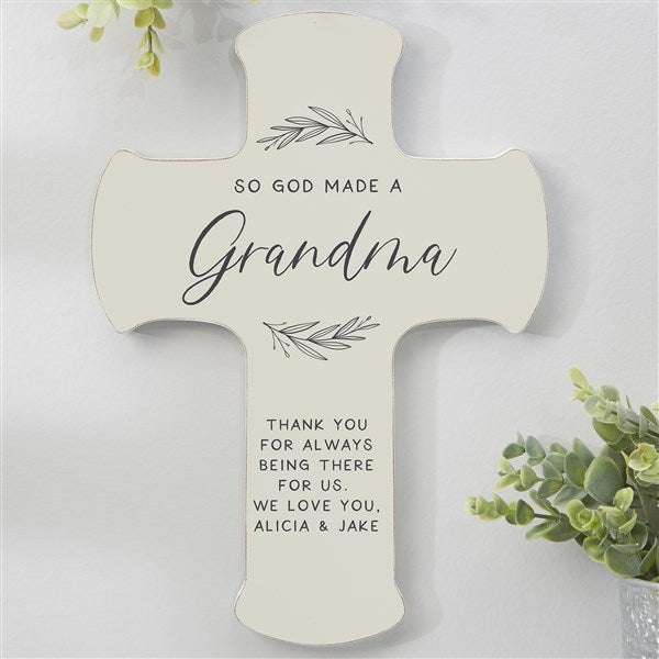So God Made… Personalized Wall Cross  - 37919