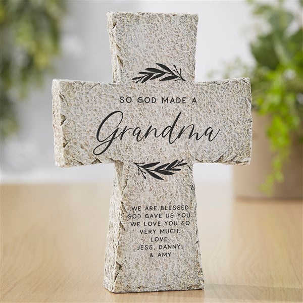 So God Made… Resin Tabletop Cross  - 37920