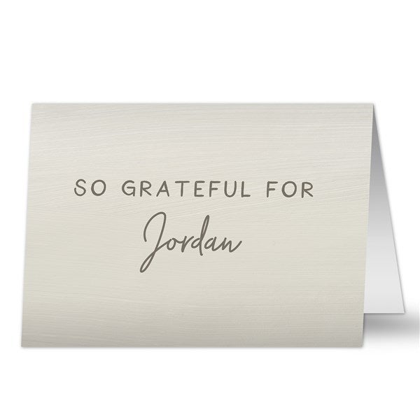 Personalized Greeting Card - Grateful For You - 37924