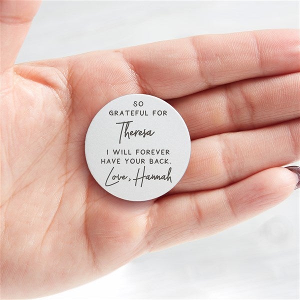 Personalized Pocket Token - Grateful For You - 37927