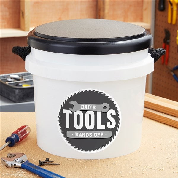Personalized Tool Bucket Seat - Gifts for Dad - 37959