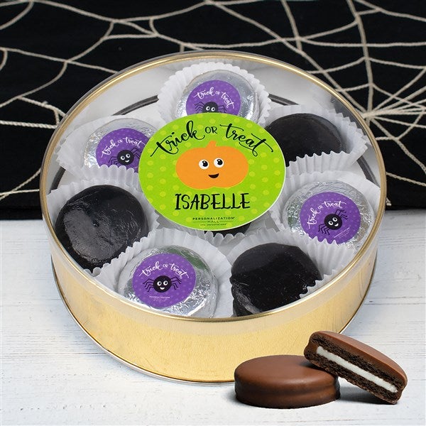 Happy Halloween Personalized Chocolate Covered Oreo Cookies  - 37994D