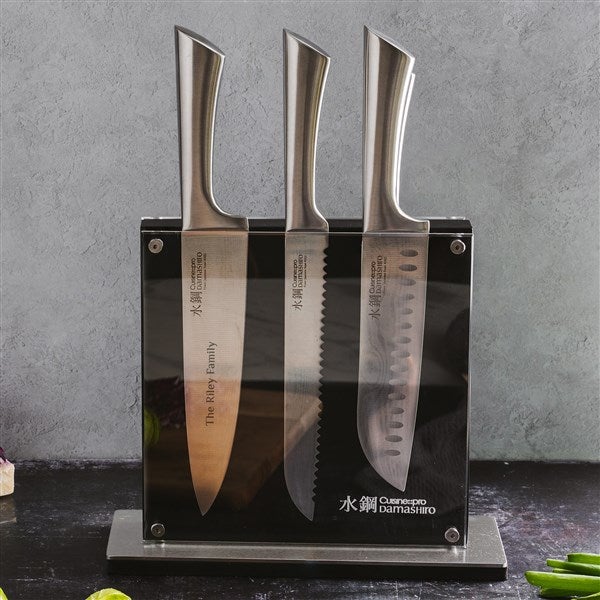 Damashiro Engraved 7-Piece Knife Block Set - 38020D