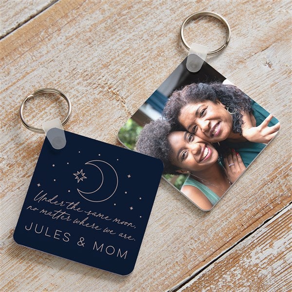 Personalized Photo Keychain - Under The Same Moon - 38030