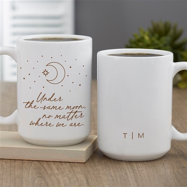 Under The Same Moon Personalized Coffee Mugs  - 38038