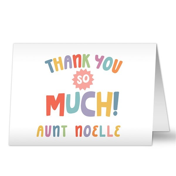 Many Thanks Personalized Greeting Card  - 38053