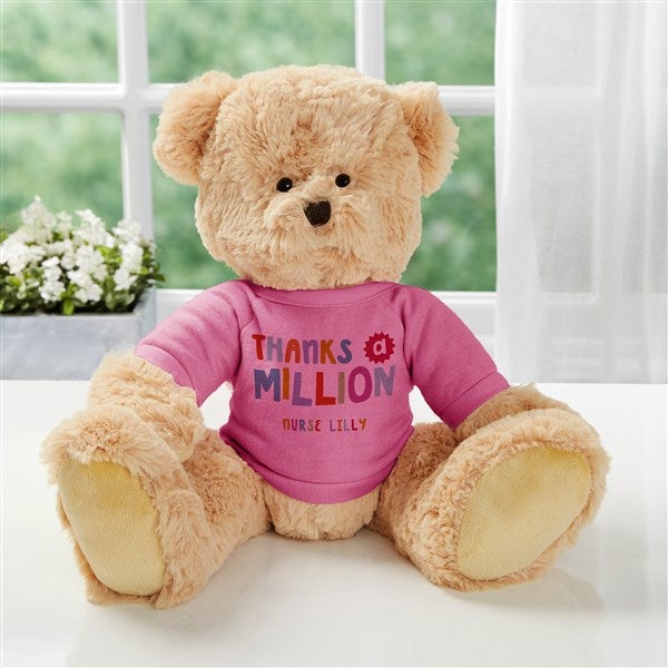 Many Thanks Personalized Teddy Bear  - 38057
