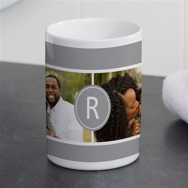 Personalized Ceramic Bathroom Cup - Photo Collage - 38066