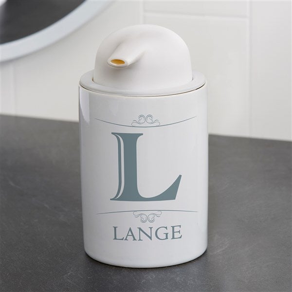 Personalized Ceramic Soap Dispenser - Elegant Monogram - 38122