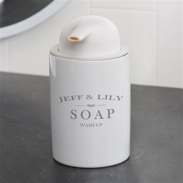 Personalized Ceramic Soap Dispenser - Family Market - 38124