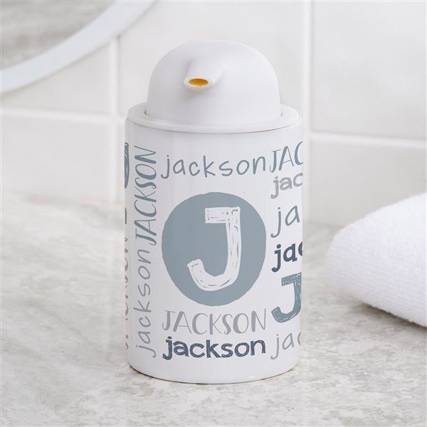 Personalized Ceramic Soap Dispenser - Youthful Name - 38127