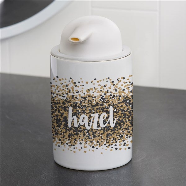 Personalized Ceramic Soap Dispenser - Sparkling Name - 38130