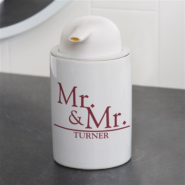 Personalized Ceramic Soap Dispenser - Wedded Pair - 38134