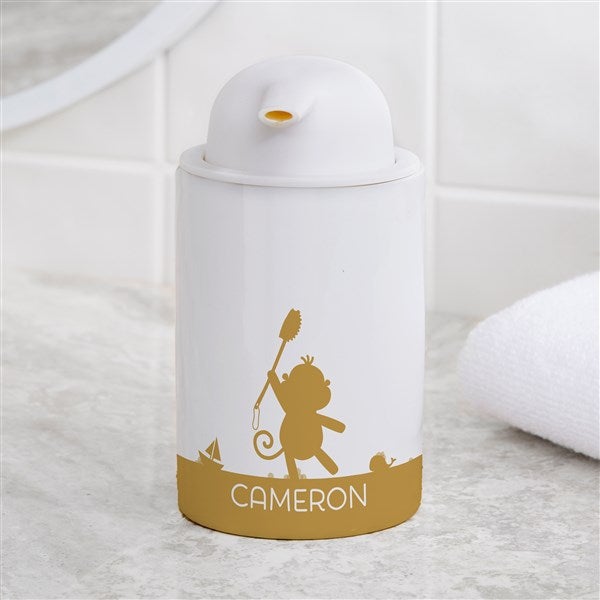 Personalized Ceramic Soap Dispenser - Baby Zoo Animals - 38147