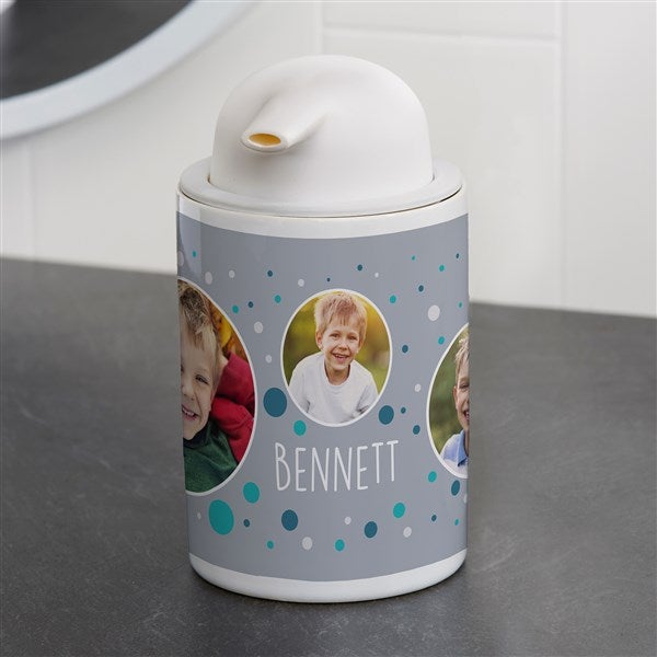 Personalized Ceramic Soap Dispenser - Photo Bubbles - 38148