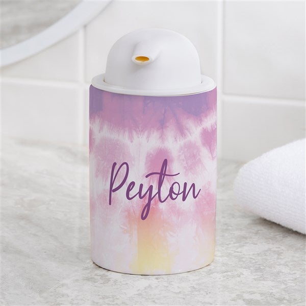 Personalized Ceramic Soap Dispenser - Pastel Tie Dye - 38150