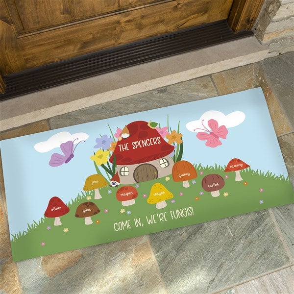 Personalized Character Doormats - Mushroom Family  - 38158