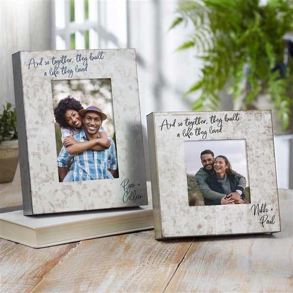 Personalized Metal Picture Frames Together They Built A Life