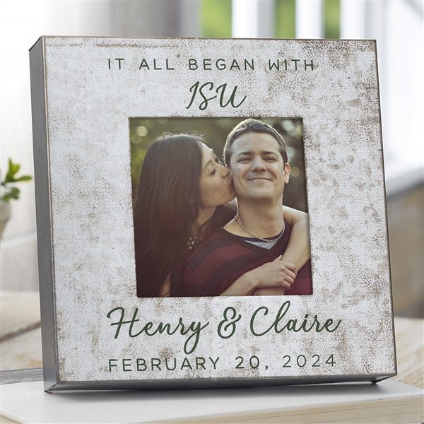 Personalized Galvanized Metal Picture Frame It All Began With