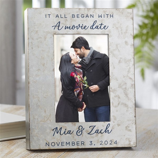 Personalized Galvanized Metal Picture Frame - It All Began With - 38183