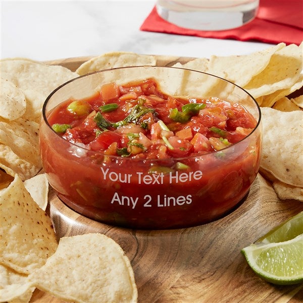 Personalized Chip and Dip Serving Dish Write Your Own
