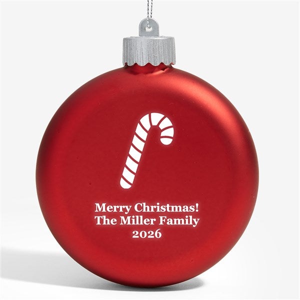 Choose Your Icon Personalized LED Glass Ornament  - 38229