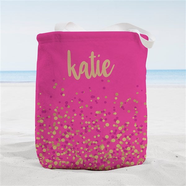 Sparkling Name Personalized Beach Bag  - 38240