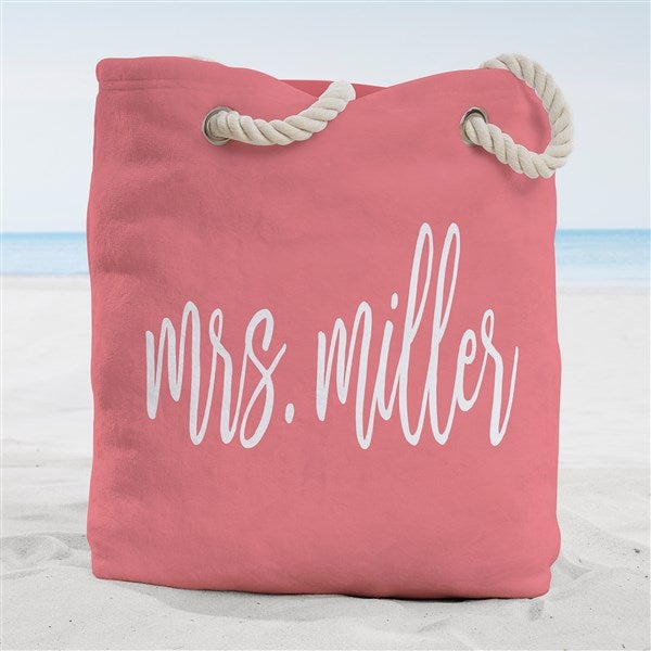 Mr. & Mrs. Personalized Beach Bag  - 38241