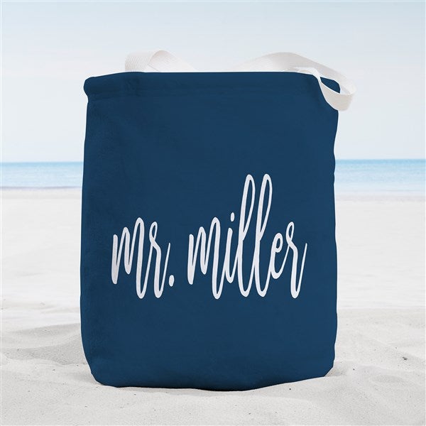 Mr. & Mrs. Personalized Beach Bag  - 38241