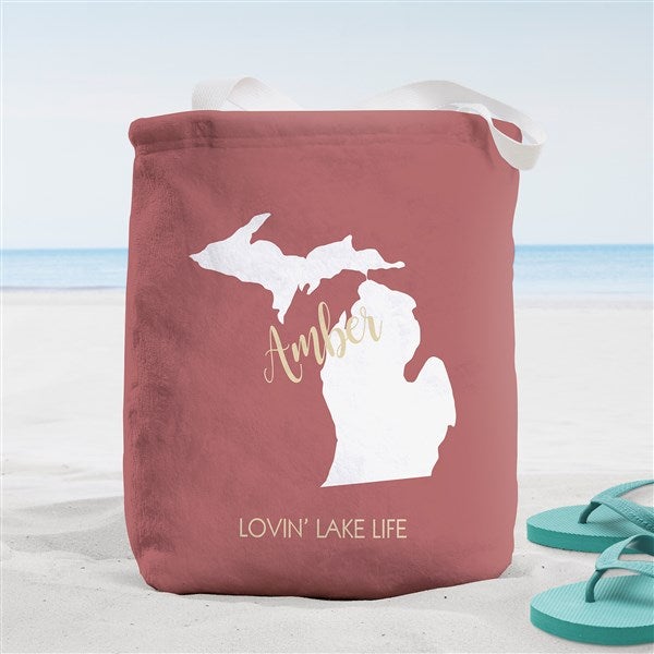State Pride Personalized Beach Bag  - 38251