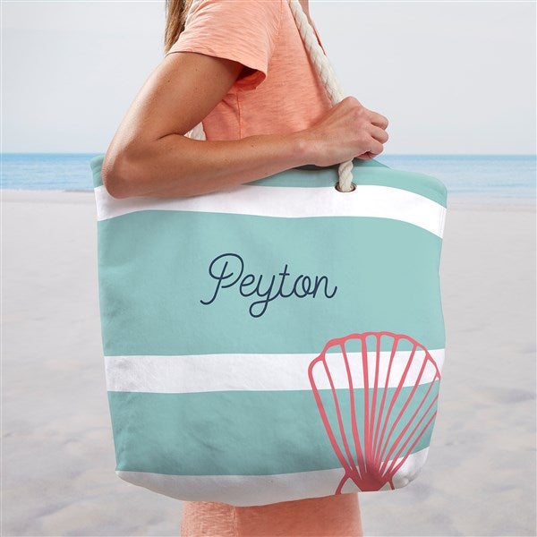 Nautical Personalized Beach Bag Large