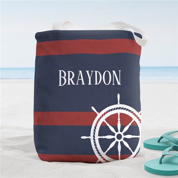 Nautical Personalized Beach Bag  - 38253