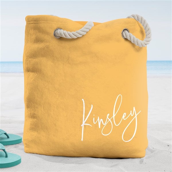 Trendy Script Personalized Beach Bag  - 38256